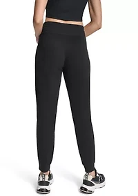 Cuffed Rhinestone Logo Joggers