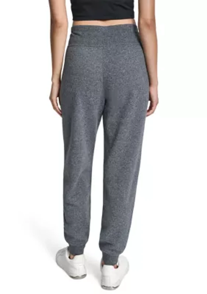 Cuffed Rhinestone Logo Joggers