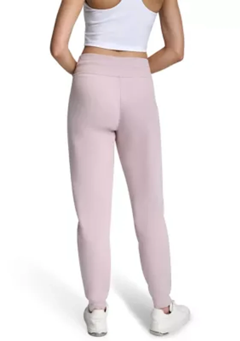 Cuffed Rhinestone Logo Joggers