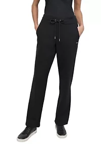 Women's Tonal Patch Logo Track Pants with Pockets