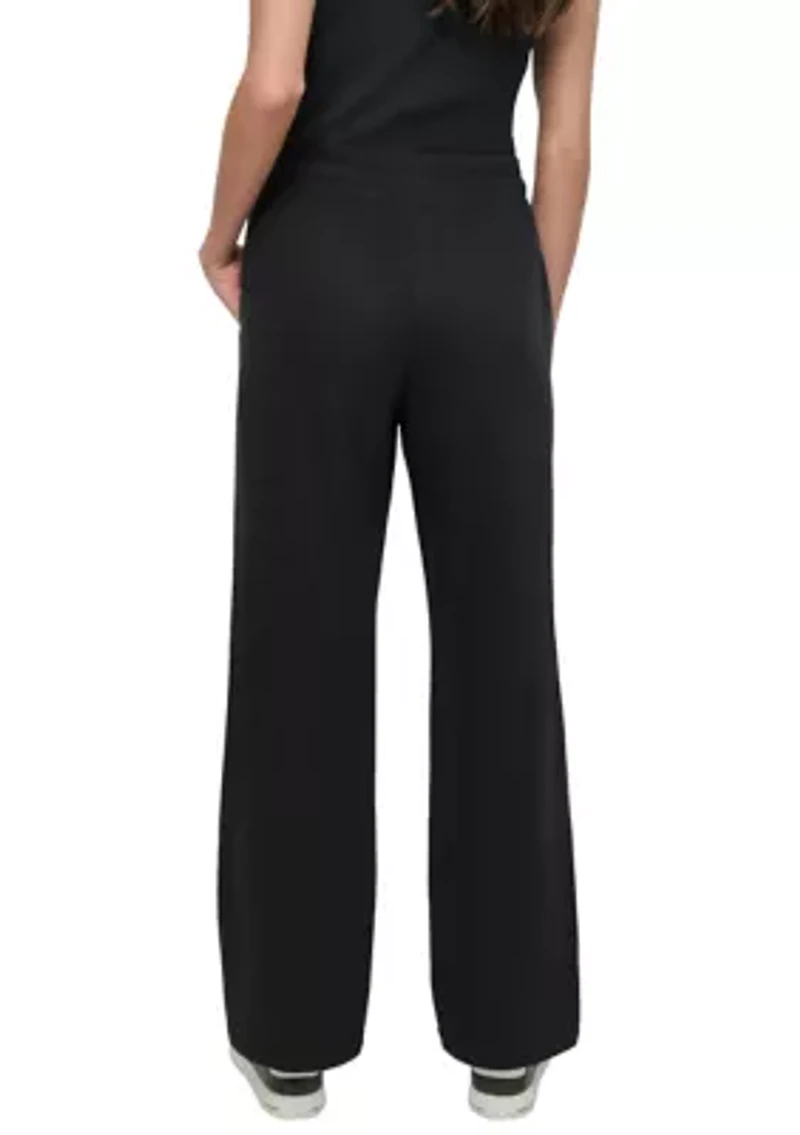 Women's Tonal Patch Logo Track Pants with Pockets