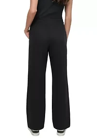 Women's Tonal Patch Logo Track Pants with Pockets