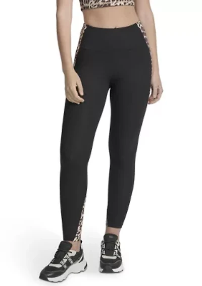 Women's Print Blocked Super High Waist Full Length Leggings