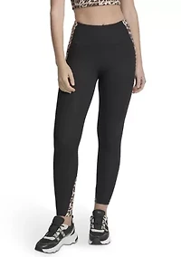 Women's Print Blocked Super High Waist Full Length Leggings