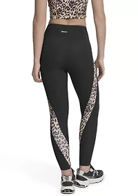 Women's Print Blocked Super High Waist Full Length Leggings