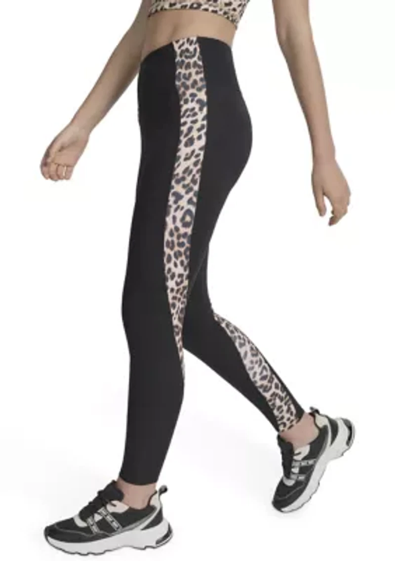 Women's Print Blocked Super High Waist Full Length Leggings