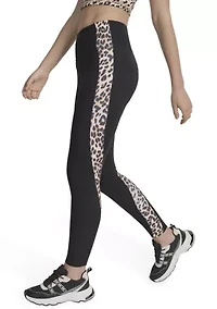 Women's Print Blocked Super High Waist Full Length Leggings