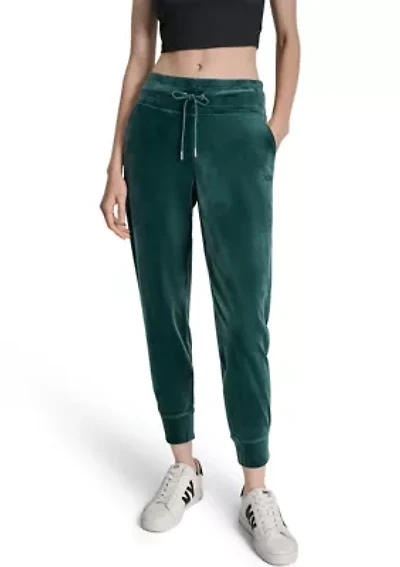 Women's Mid-Rise Slim Fit Jogger with Logo Embroidery