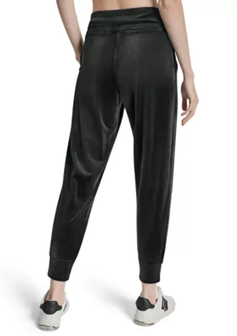 Women's Mid-Rise Slim Fit Jogger with Logo Embroidery