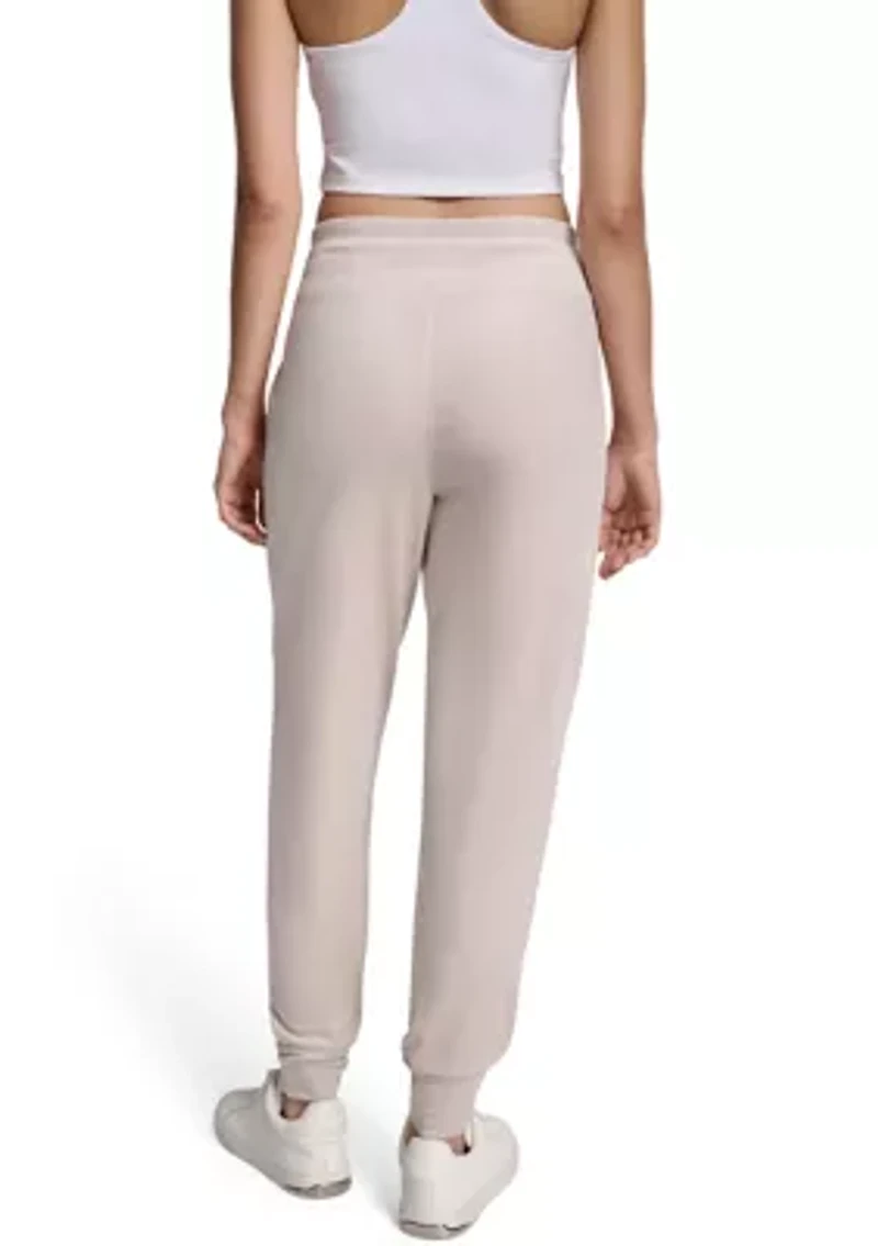 Women's Mid-Rise Slim Fit Jogger with Logo Embroidery