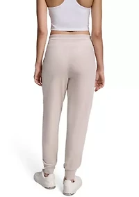 Women's Mid-Rise Slim Fit Jogger with Logo Embroidery