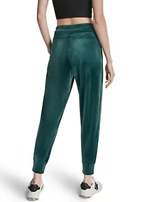 Women's Mid-Rise Slim Fit Jogger with Logo Embroidery