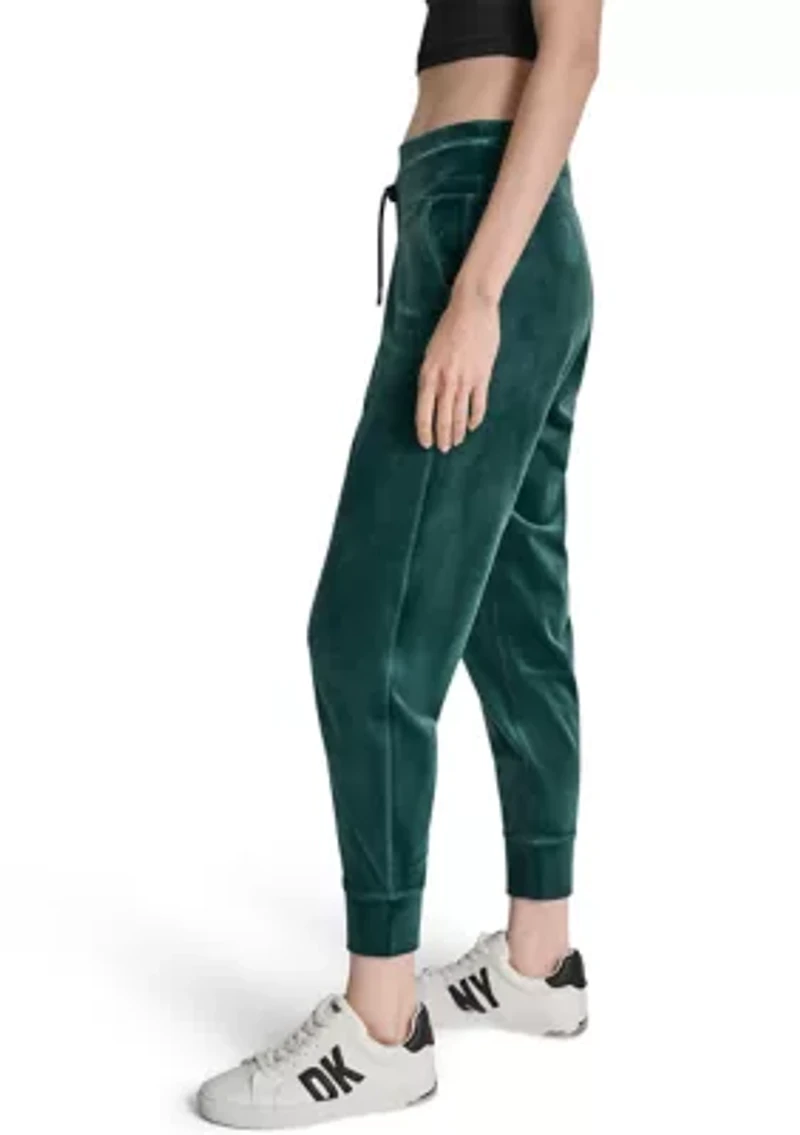 Women's Mid-Rise Slim Fit Jogger with Logo Embroidery