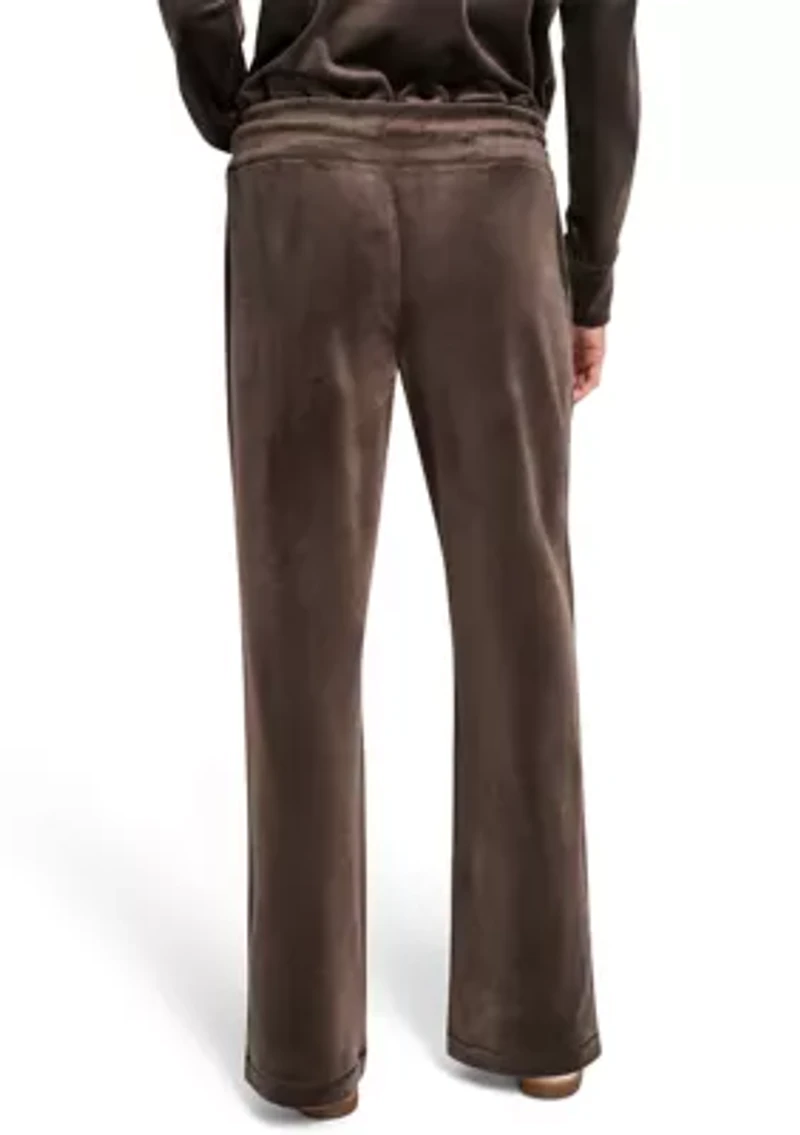 Women's Mid-Rise Track Pants with Logo Embroidery