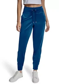 Mid-Rise Cuffed Slim Fit Jogger with Mini-Rhinestone Logo