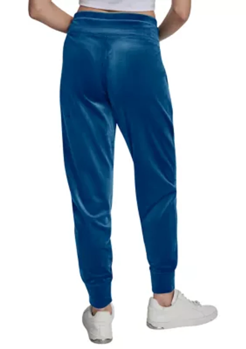 Mid-Rise Cuffed Slim Fit Jogger with Mini-Rhinestone Logo