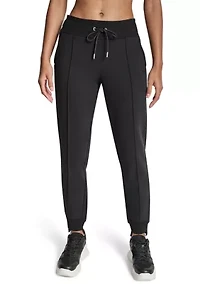 Women's Tonal Embroidered Logo Pintuck Jogger