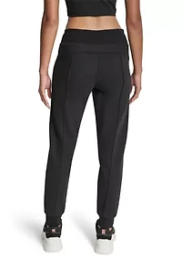 Women's Tonal Embroidered Logo Pintuck Jogger