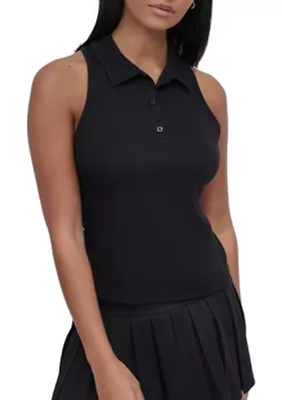 Court Pique Racerback Polo Tank