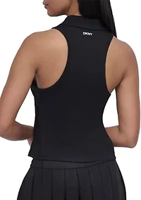 Court Pique Racerback Polo Tank