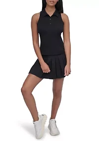 Court Pique Racerback Polo Tank