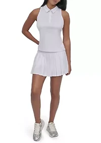 Court Pique Racerback Polo Tank