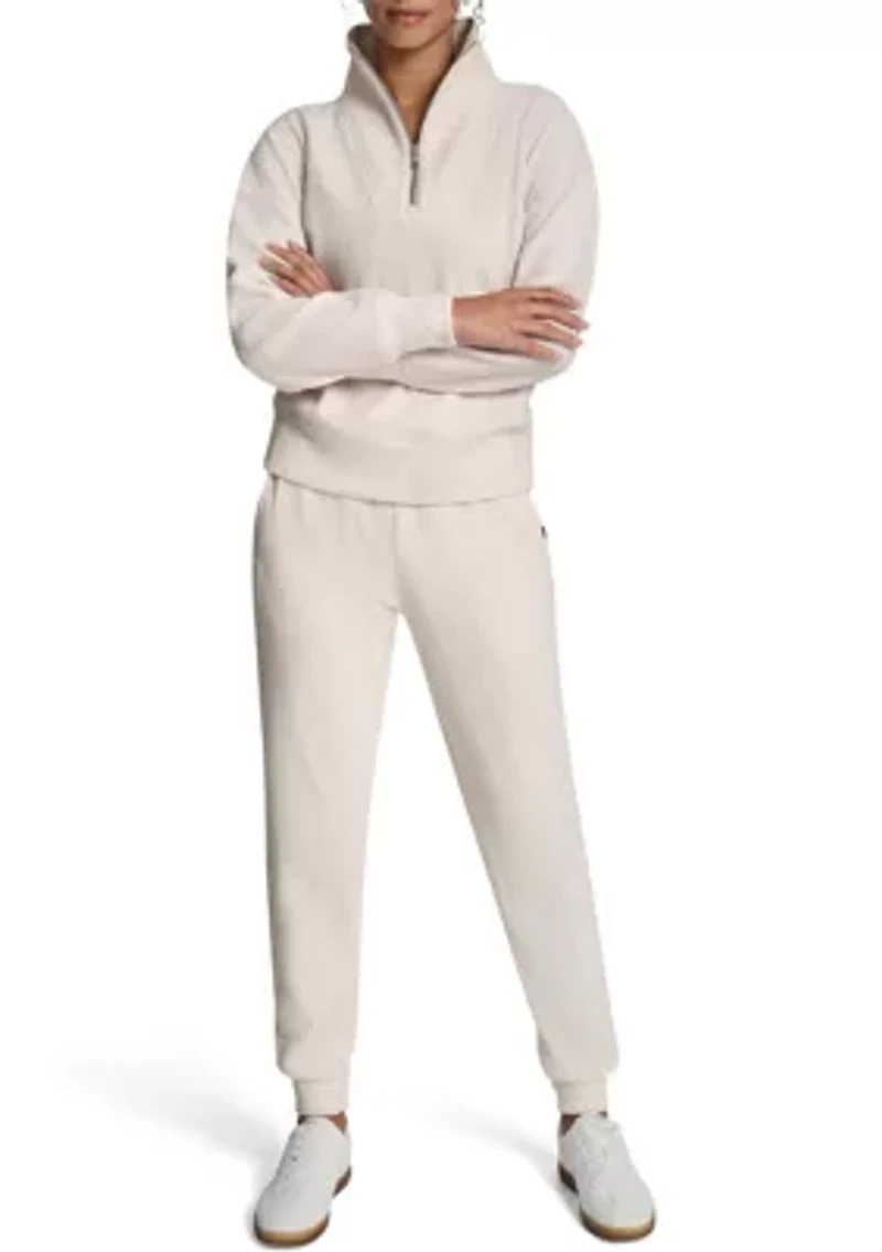 Tech Ottoman Mock Neck Half Zip Pullover