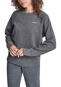 Rhinestone Logo Raglan Pullover