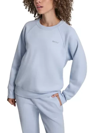 Rhinestone Logo Raglan Pullover