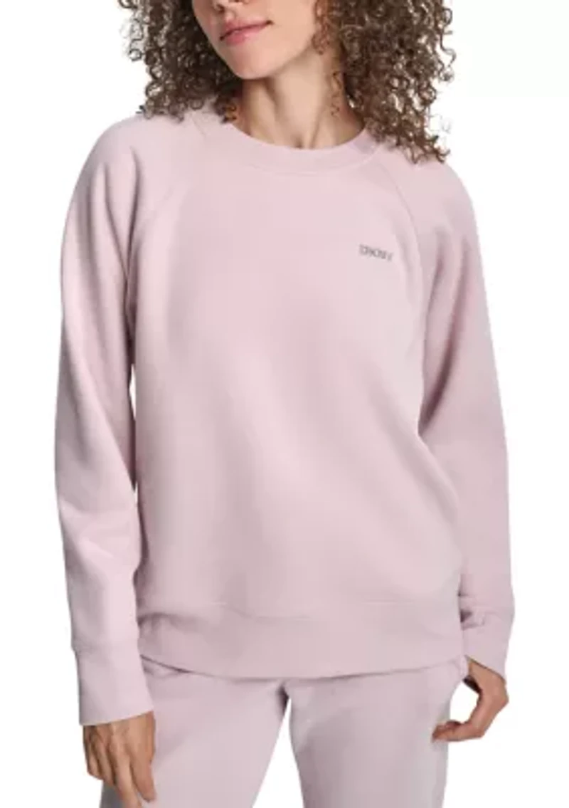 Rhinestone Logo Raglan Pullover