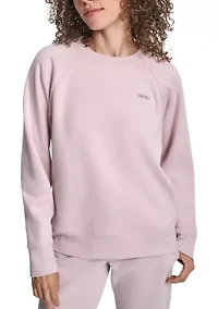 Rhinestone Logo Raglan Pullover