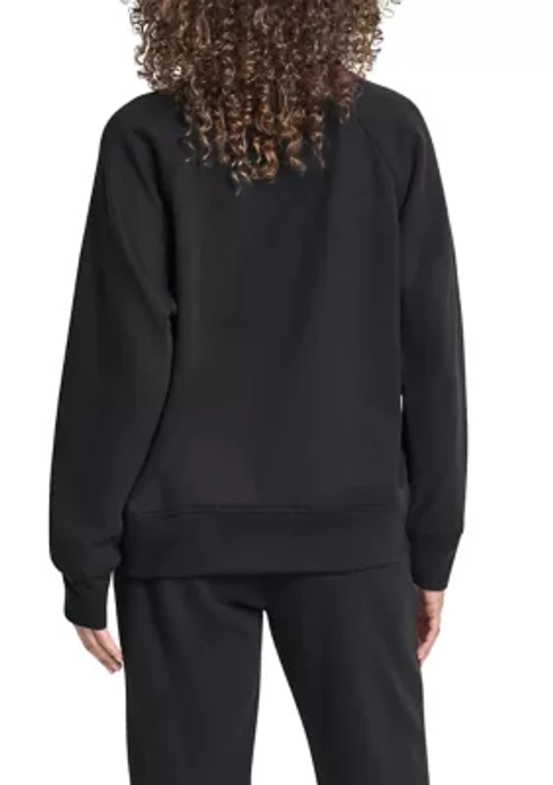 Rhinestone Logo Raglan Pullover