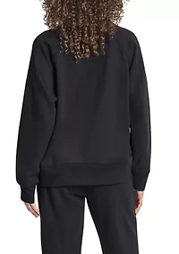 Rhinestone Logo Raglan Pullover