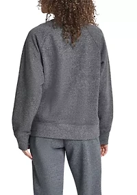 Rhinestone Logo Raglan Pullover