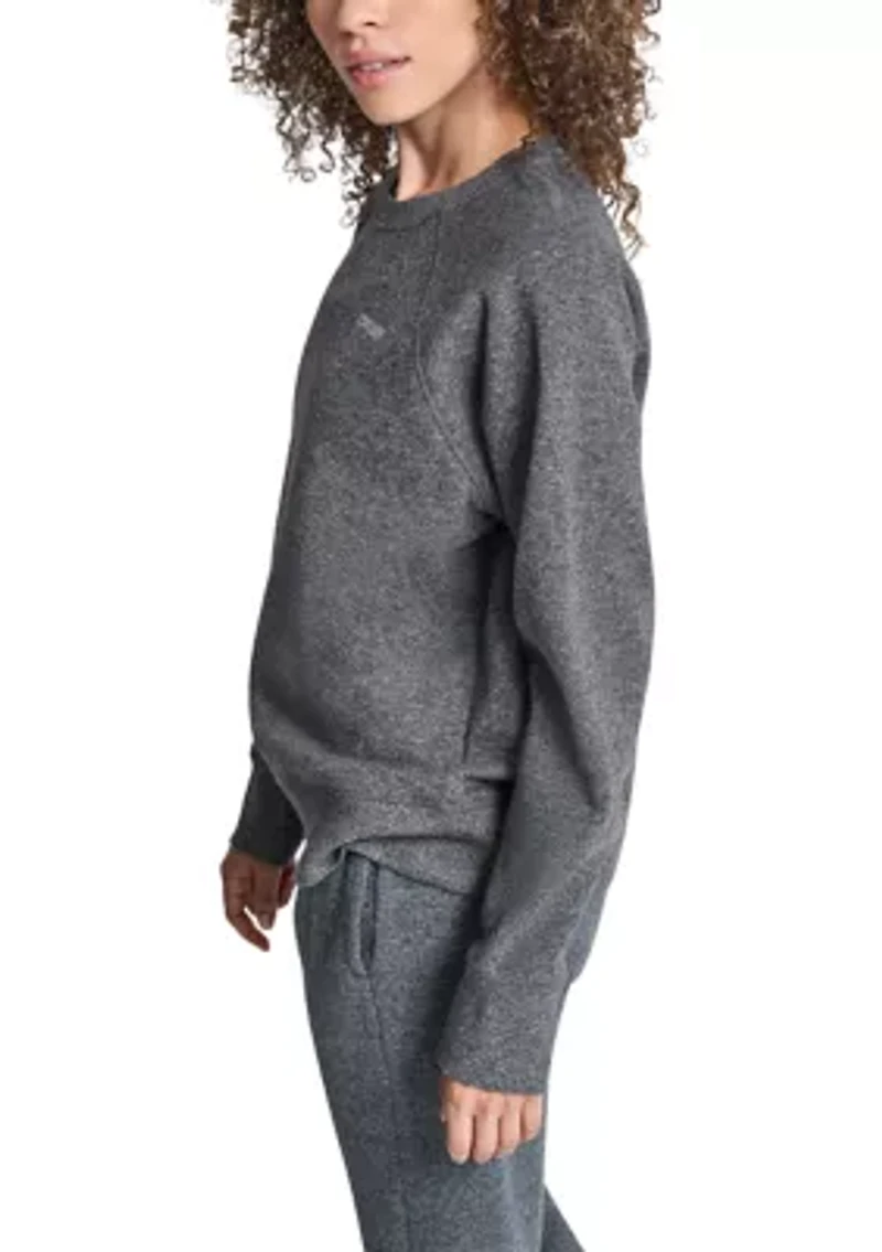 Rhinestone Logo Raglan Pullover