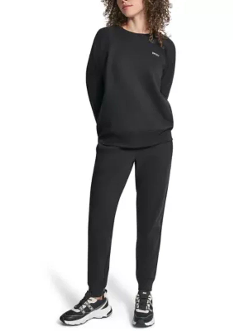 Rhinestone Logo Raglan Pullover