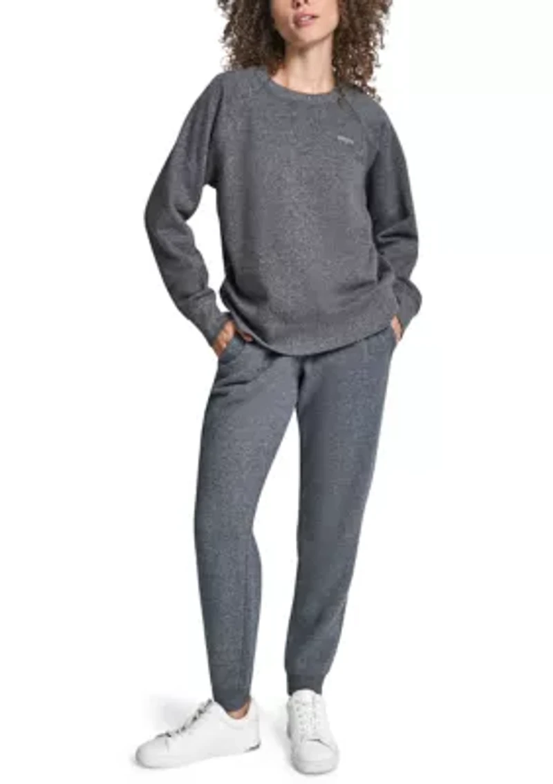 Rhinestone Logo Raglan Pullover