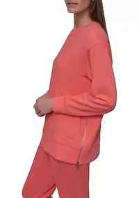 Crew Neck French Terry Pullover