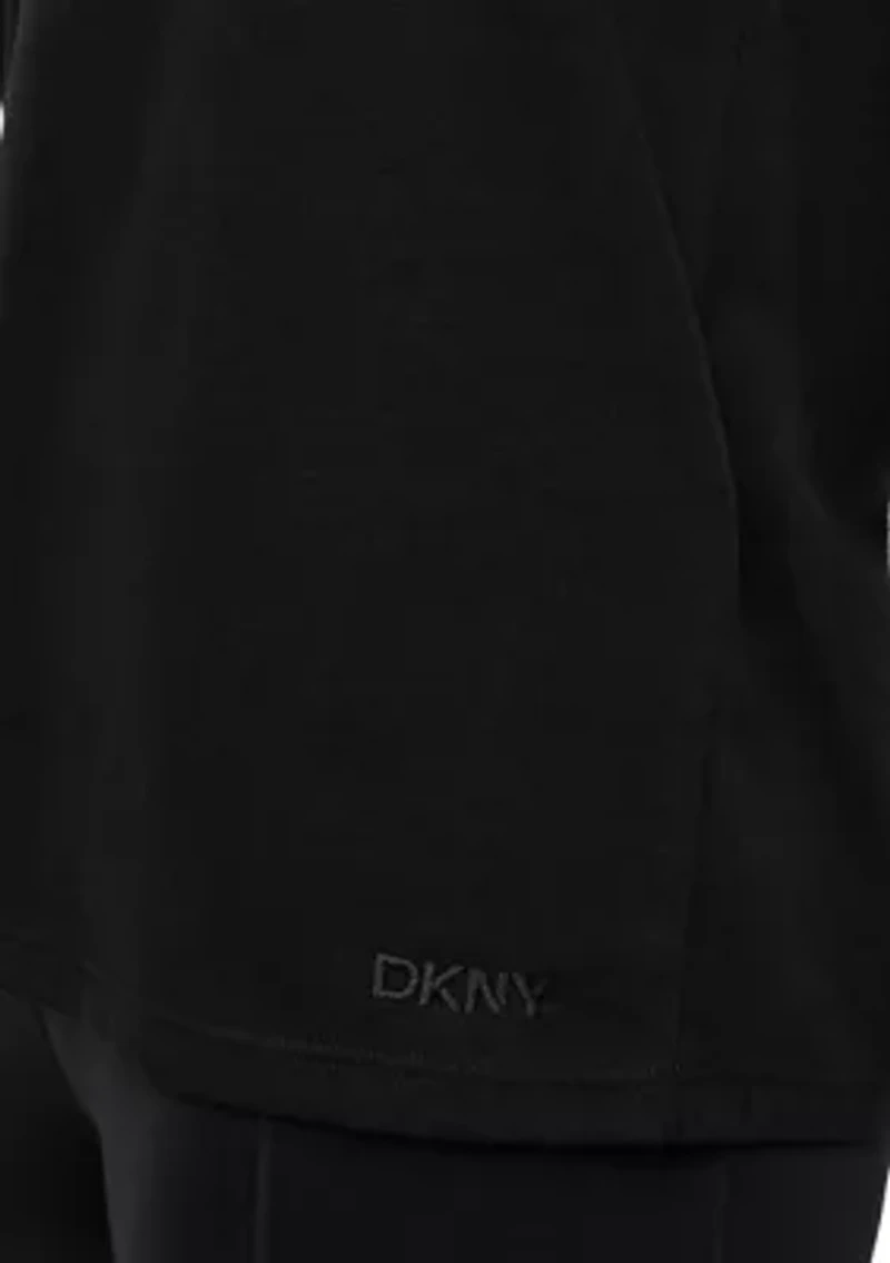 Solid V-Neck T-Shirt with Embroidered Logo