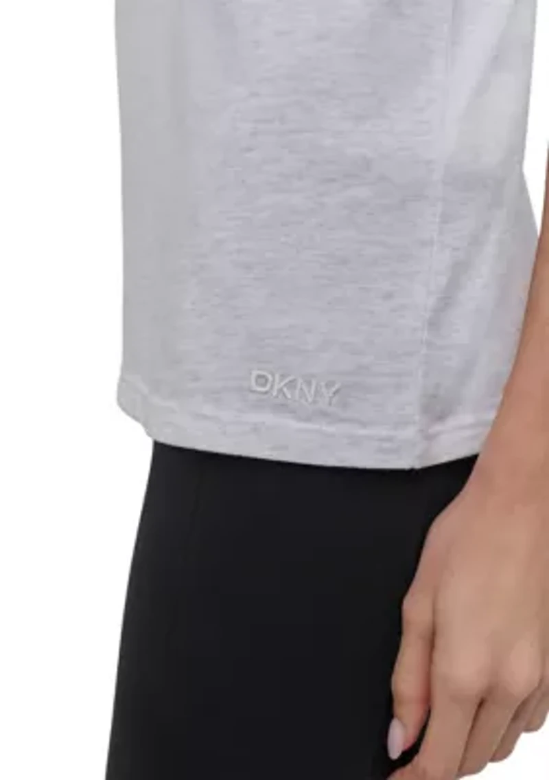 Solid V-Neck T-Shirt with Embroidered Logo