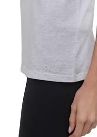 Solid V-Neck T-Shirt with Embroidered Logo