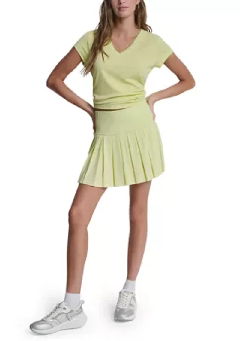 Women's Court Piqué Pleated Tennis Skort