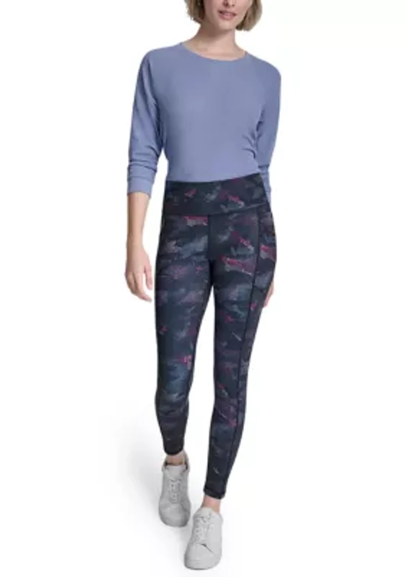 Women's Elevate Interlock High Waist 7/8 Printed Fitness Tights