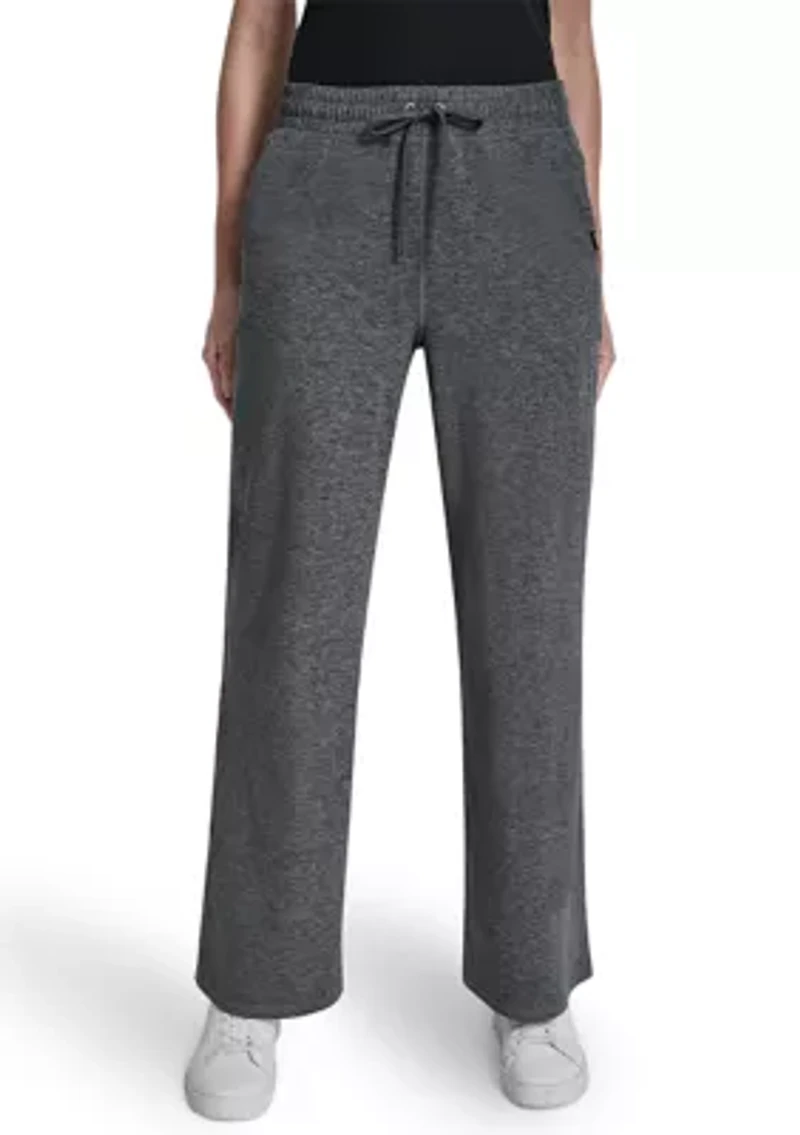 Women's Spacedye Mid-Rise Wide Leg Pants