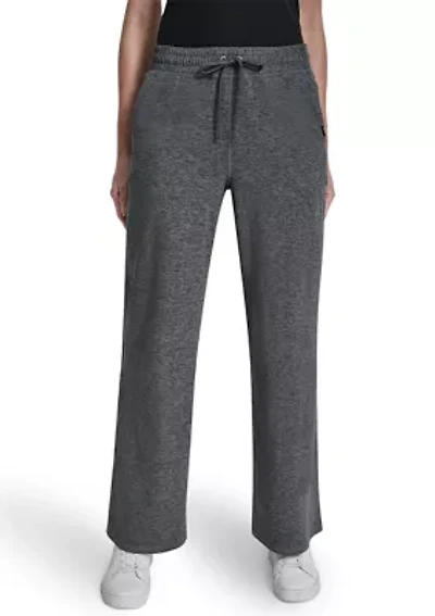 Women's Spacedye Mid-Rise Wide Leg Pants