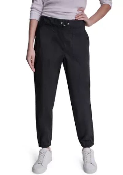 Men's High-Rise Seamed Joggers with Bungee Closure