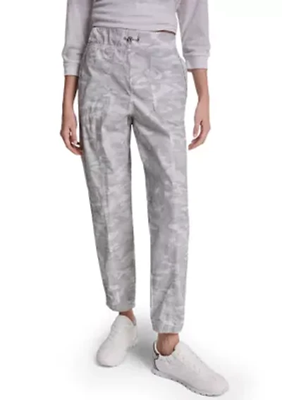 Women's High-Rise Seamed Joggers with Bungee Closure