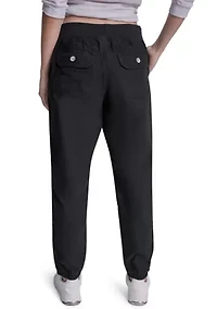 Men's High-Rise Seamed Joggers with Bungee Closure