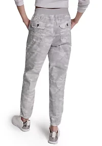 Women's High-Rise Seamed Joggers with Bungee Closure