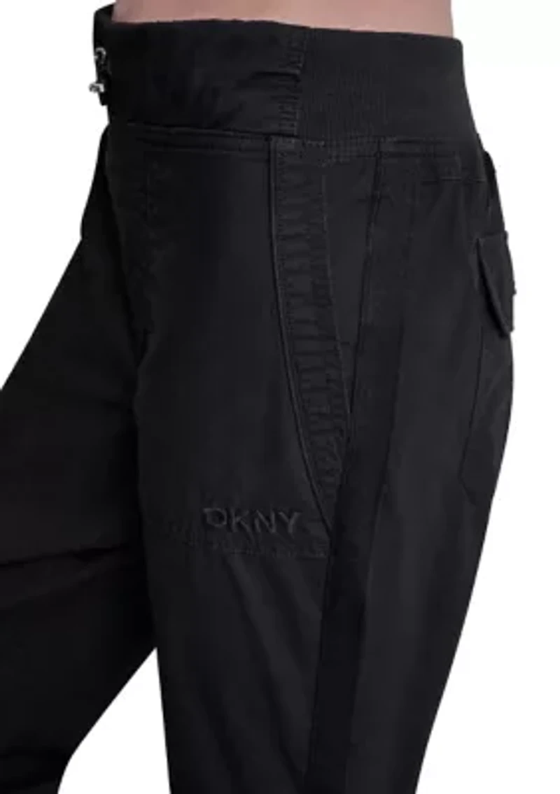 Men's High-Rise Seamed Joggers with Bungee Closure